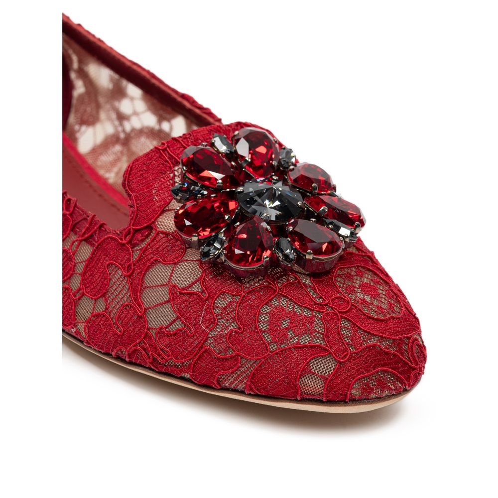 Ballerines rouges en viscose Dolce & Gabbana