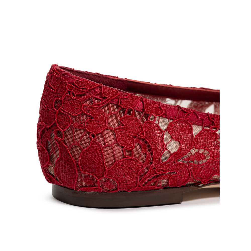 Ballerines rouges en viscose Dolce & Gabbana