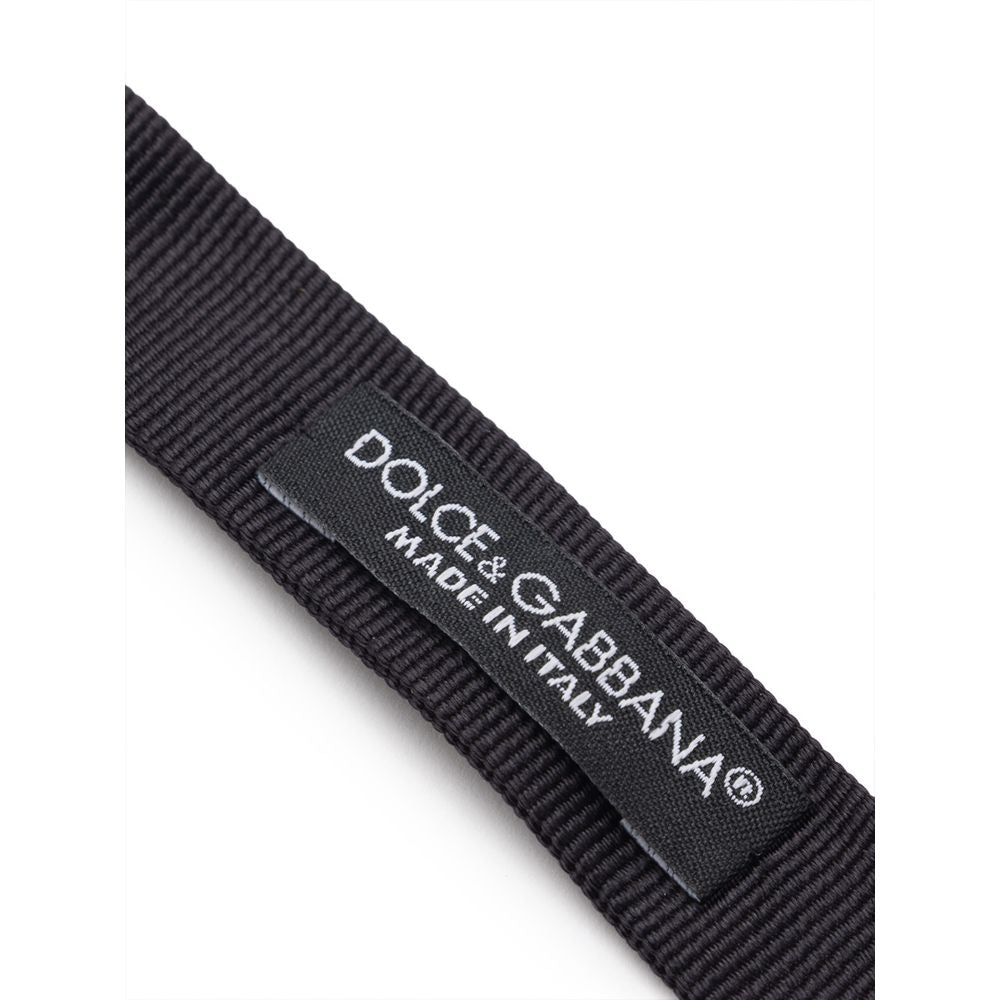 Nœud papillon en soie noir Dolce & Gabbana
