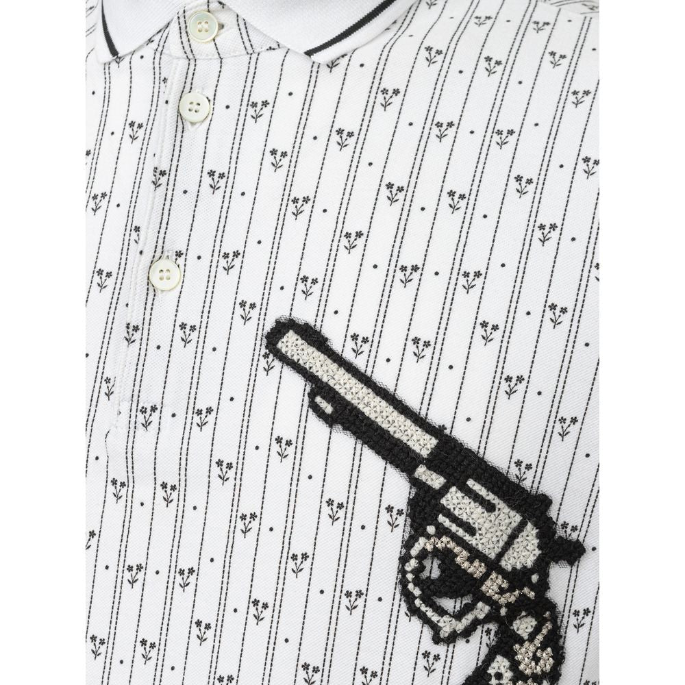 Dolce & Gabbana White Polo Shirt for Men detail view