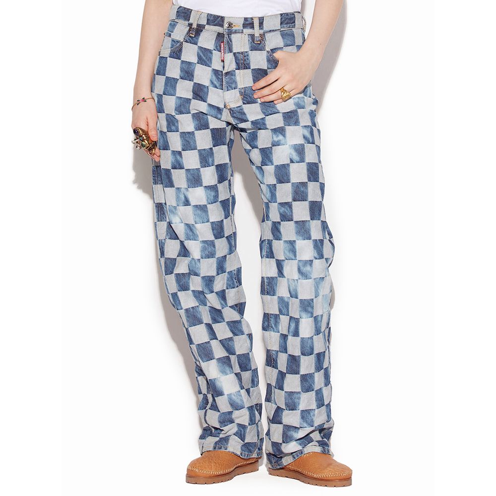 Dsquared² Blue Relaxed Fit Jeans for Women additional view