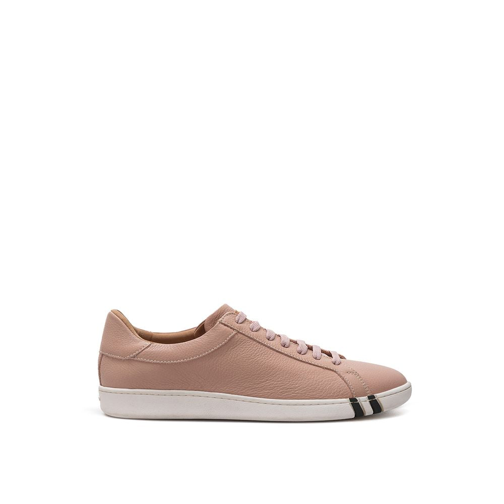 Baskets basses Bally en cuir rose