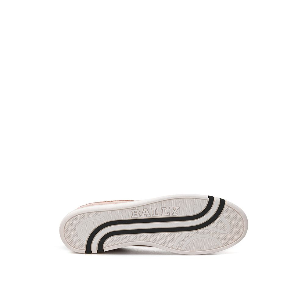 Baskets basses Bally en cuir rose