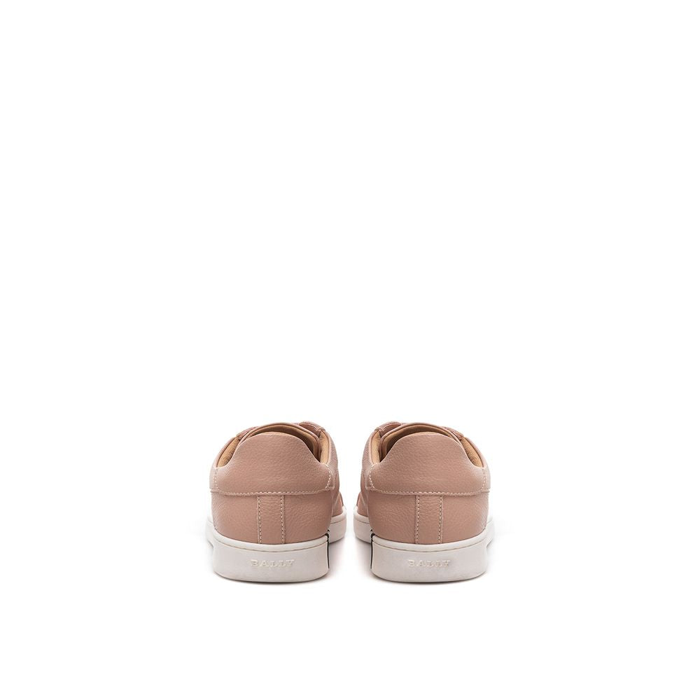 Baskets basses Bally en cuir rose