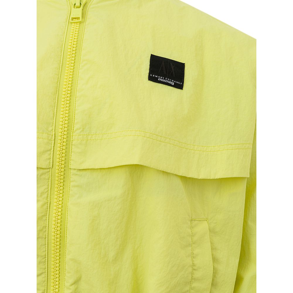 Armani Exchange Yellow Bomber for Women side view