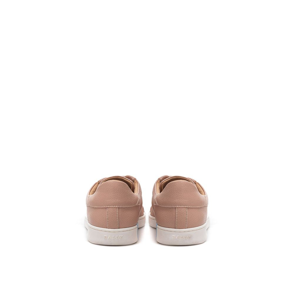 Bally Pink Leather Athletic Sneakers