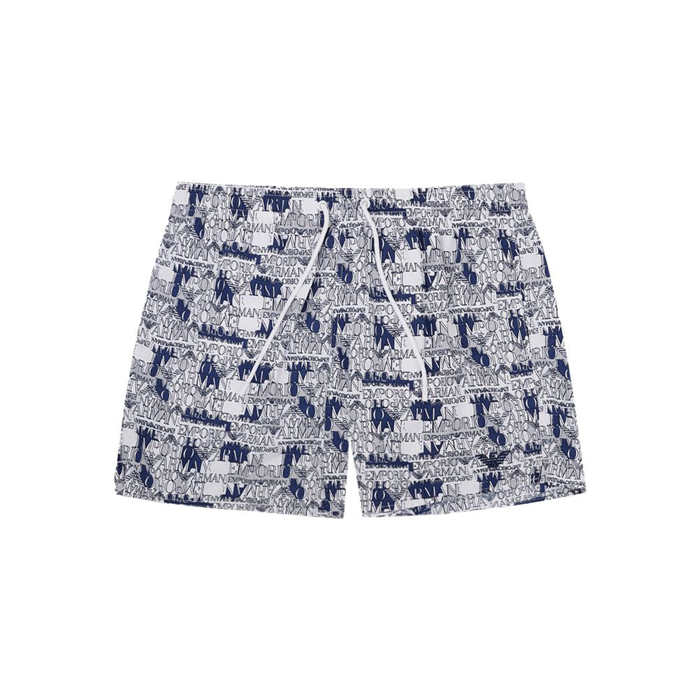 Emporio Armani White Swim Shorts for Men