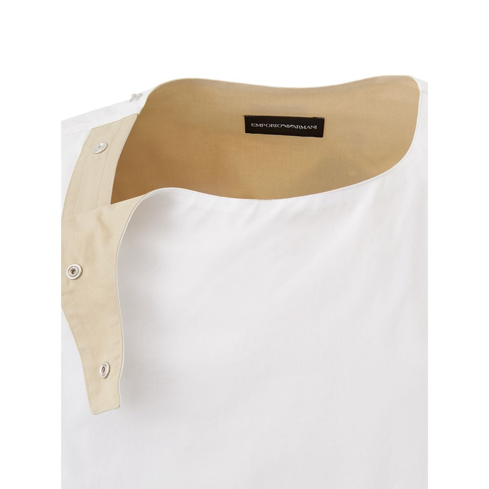 Emporio Armani White T-Shirt for Men detail view