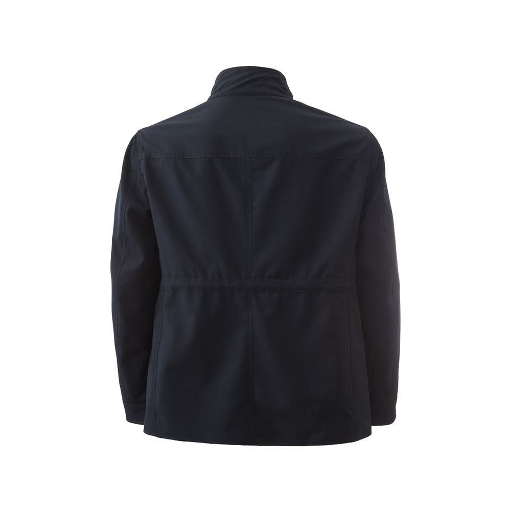 Manteau en laine bleu Lardini