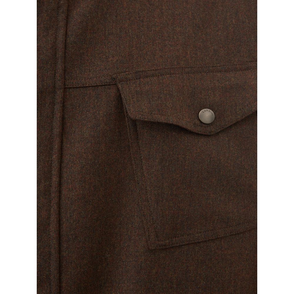 Manteau en laine bleu Lardini