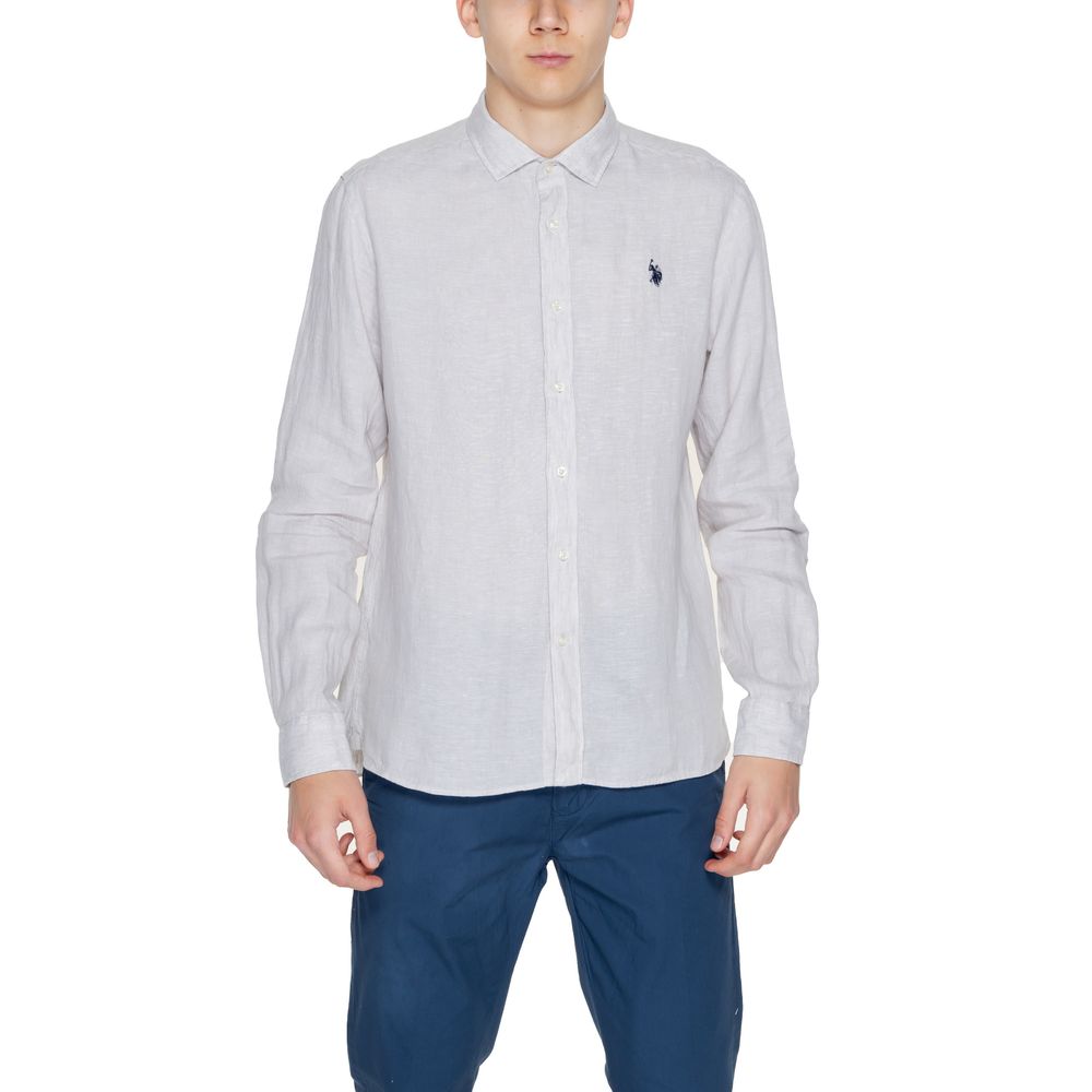 U.S. POLO ASSN. Beige Dress Shirt for Men
