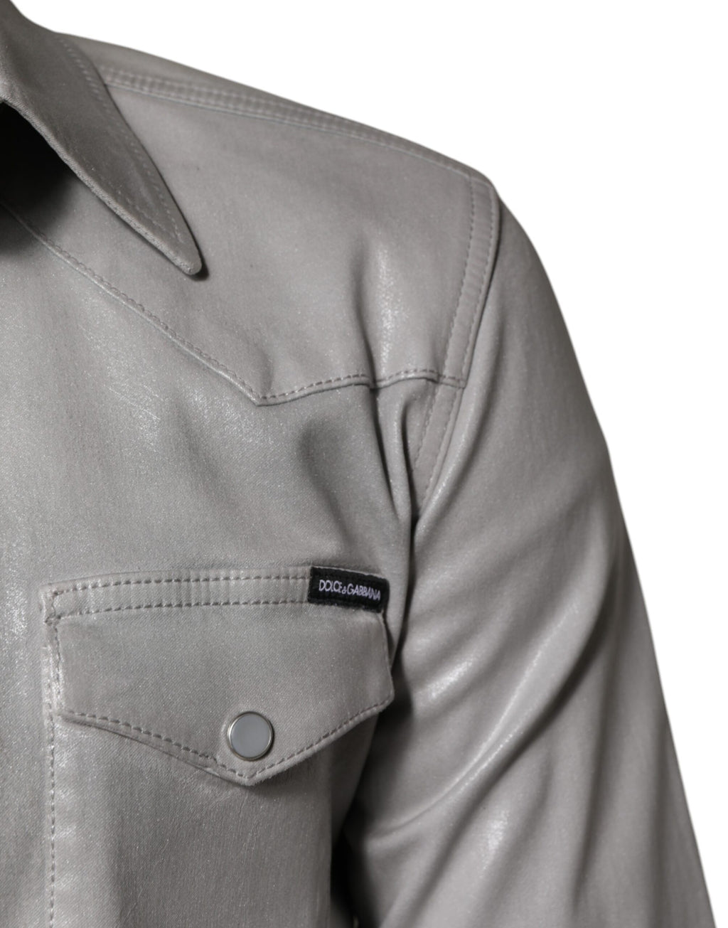 Dolce & Gabbana Grey Long Sleeve T-Shirt for Men additional view