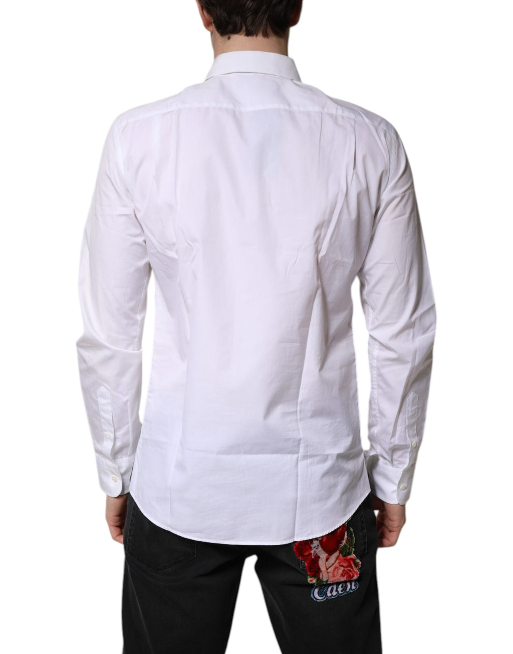 Dolce & Gabbana White Dress Shirt for Men side view