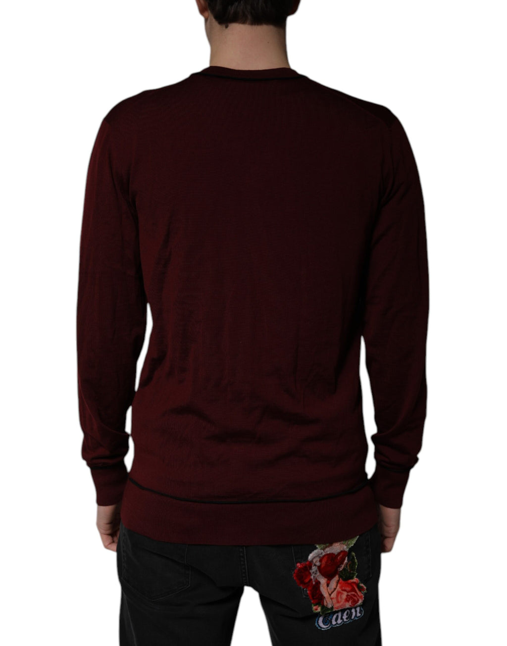 Dolce & Gabbana Red Cashmere for Men side view
