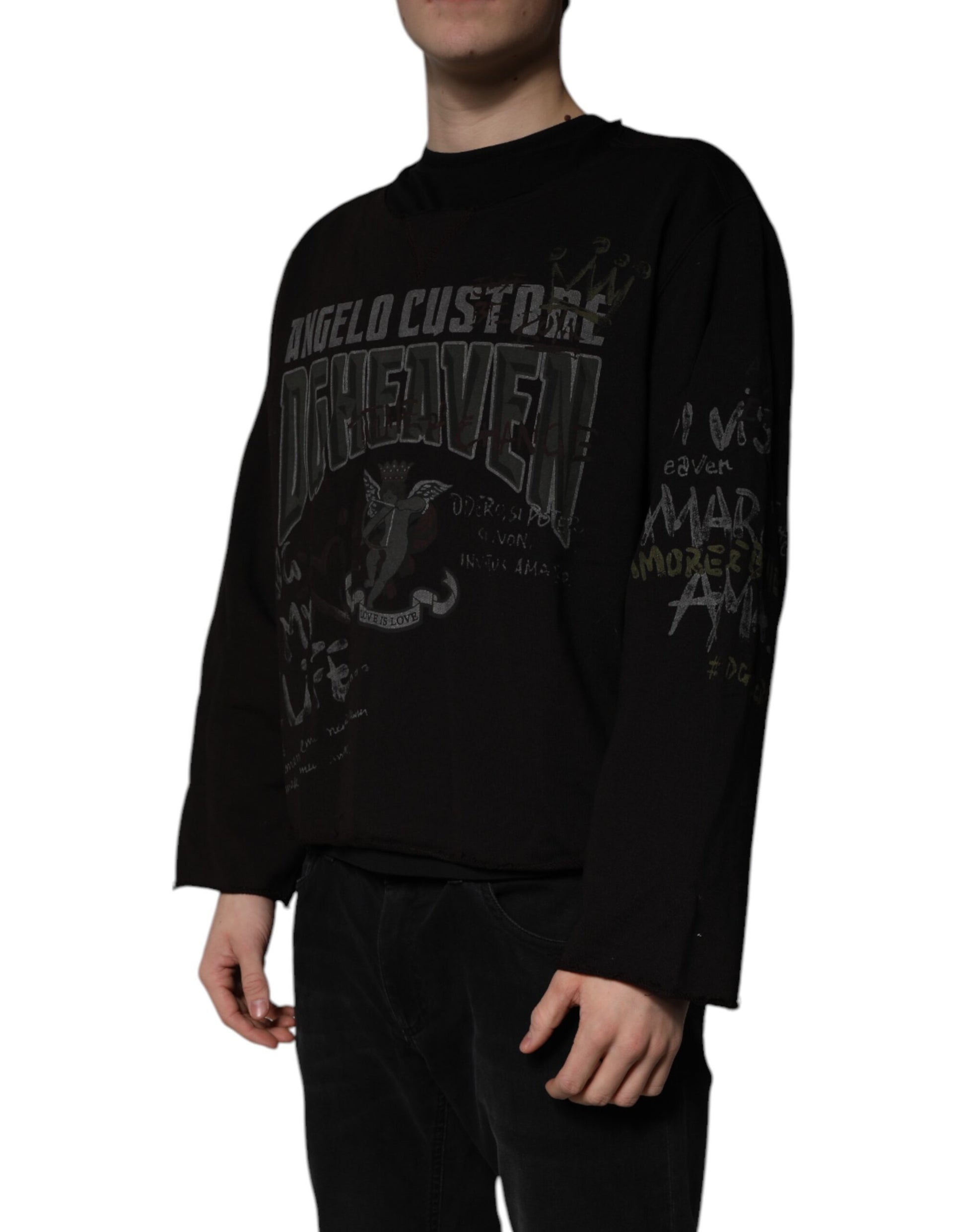Dolce & Gabbana Black Sweatshirt for Men detail view
