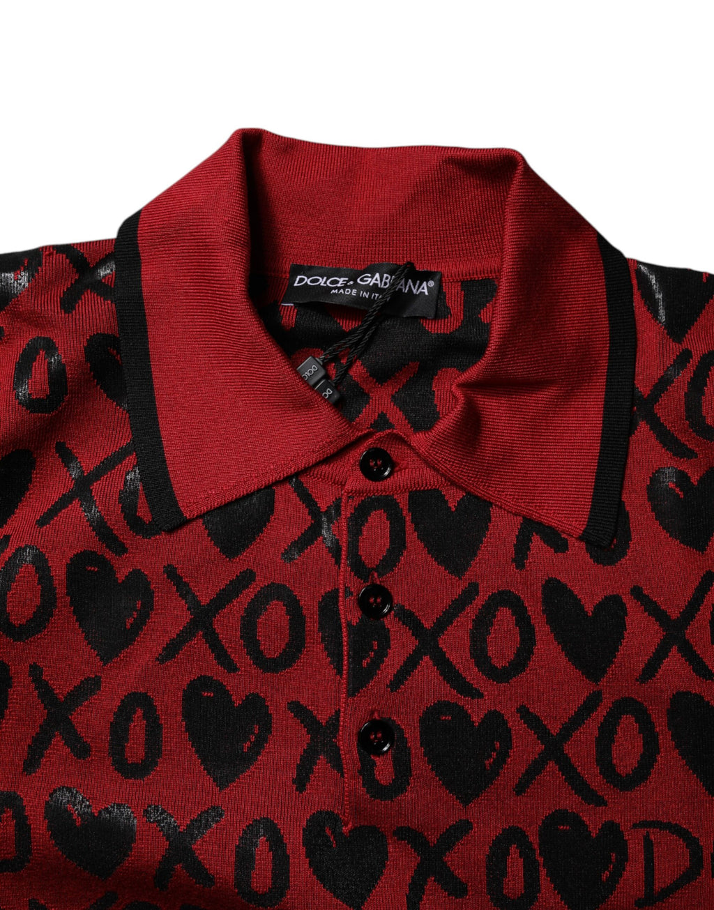 Dolce & Gabbana Red Polo Shirt for Men additional view