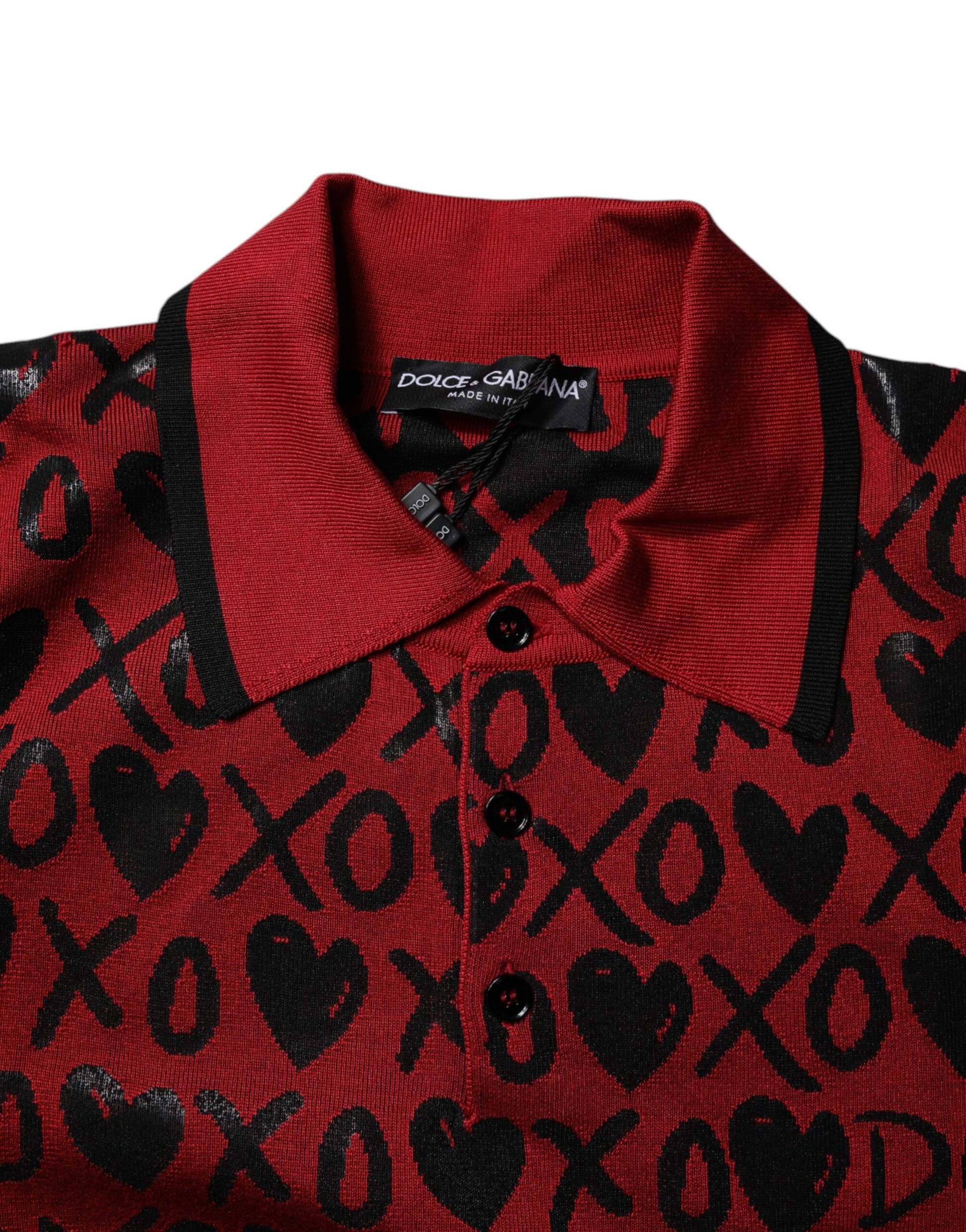 Dolce & Gabbana Red Polo Shirt for Men additional view
