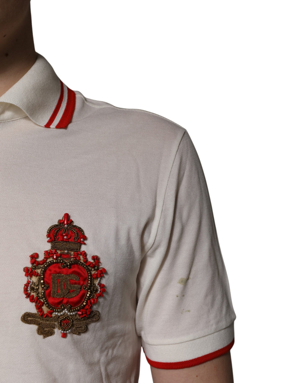 Dolce & Gabbana White Polo Shirt for Men additional view