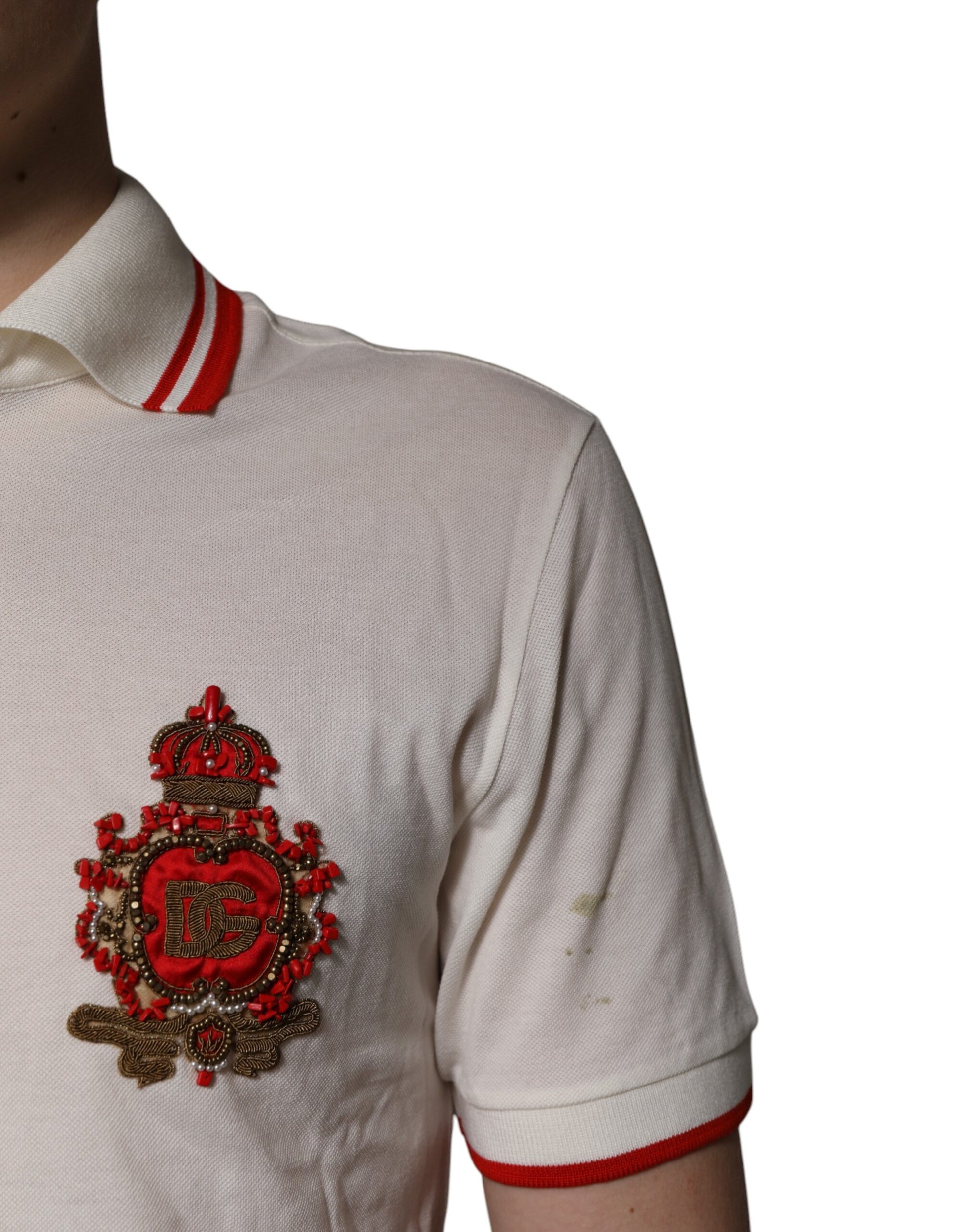 Dolce & Gabbana White Polo Shirt for Men additional view