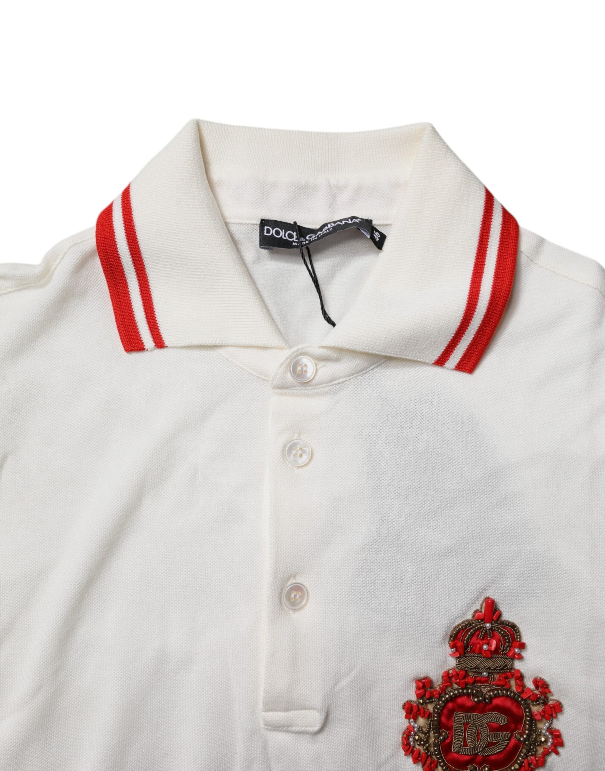 Dolce & Gabbana White Polo Shirt for Men additional view