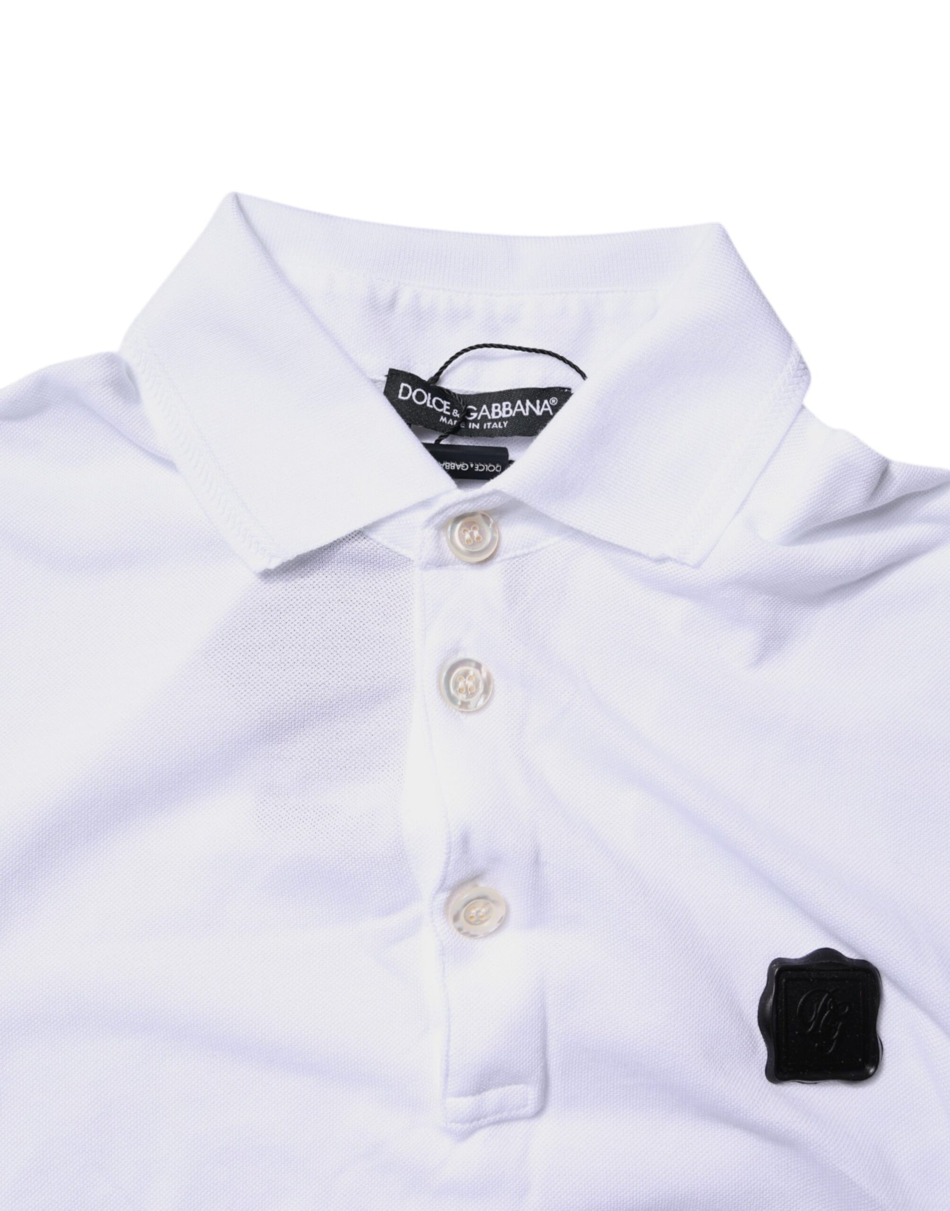 Dolce & Gabbana White Polo Shirt for Men additional view