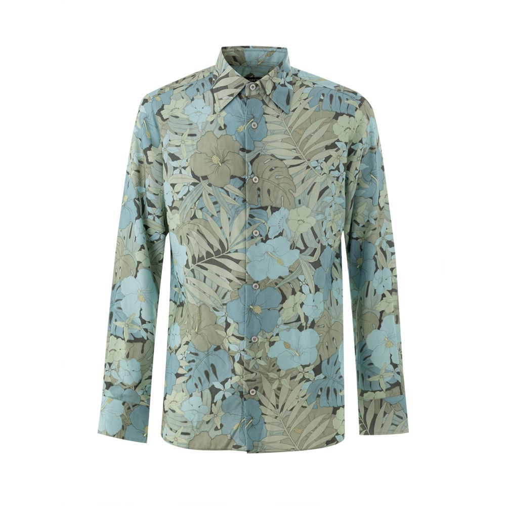 Chemise à motifs Tom Ford bleue en lyocell