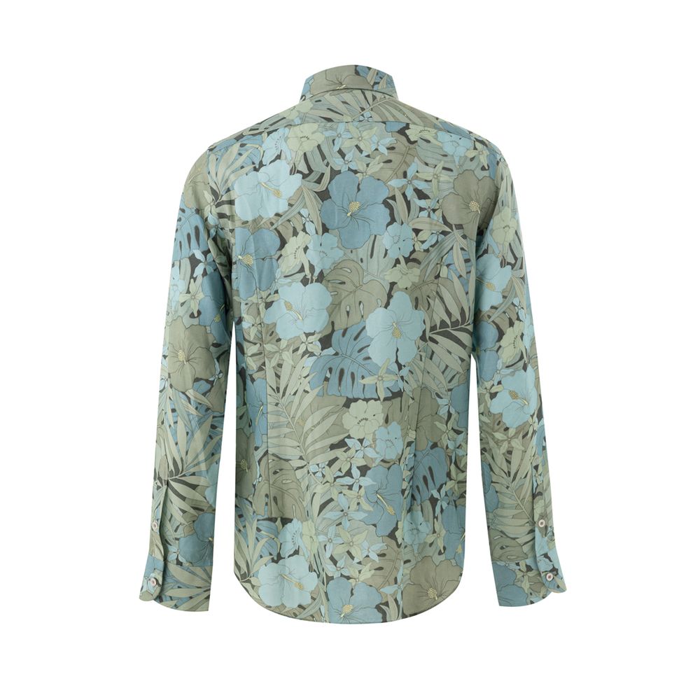 Chemise à motifs Tom Ford bleue en lyocell