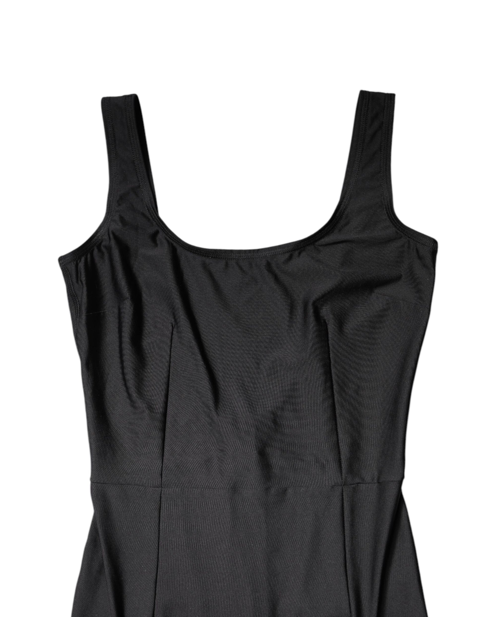 Combinaison moulante noire sans manches Dolce & Gabbana pour femme