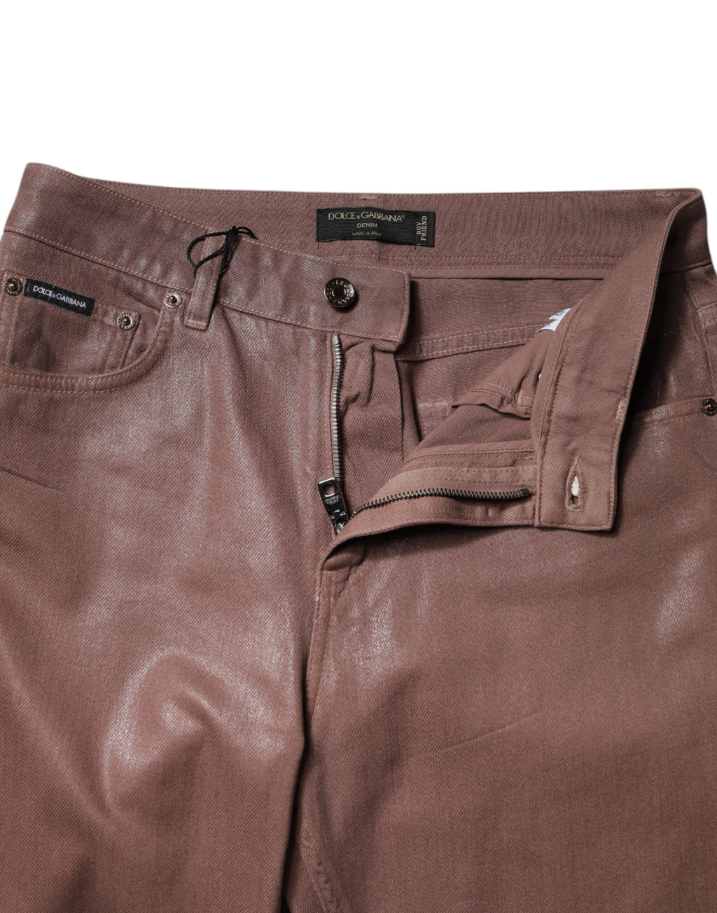 Dolce & Gabbana Brown Straight Leg Jeans for Women additional view