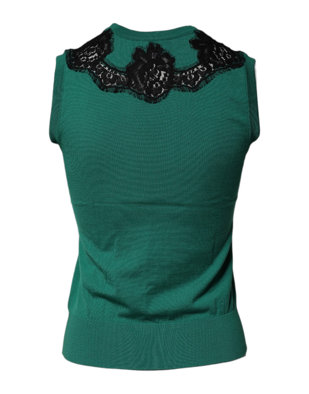 Dolce & Gabbana Green Sleeveless T-Shirt for Women side view