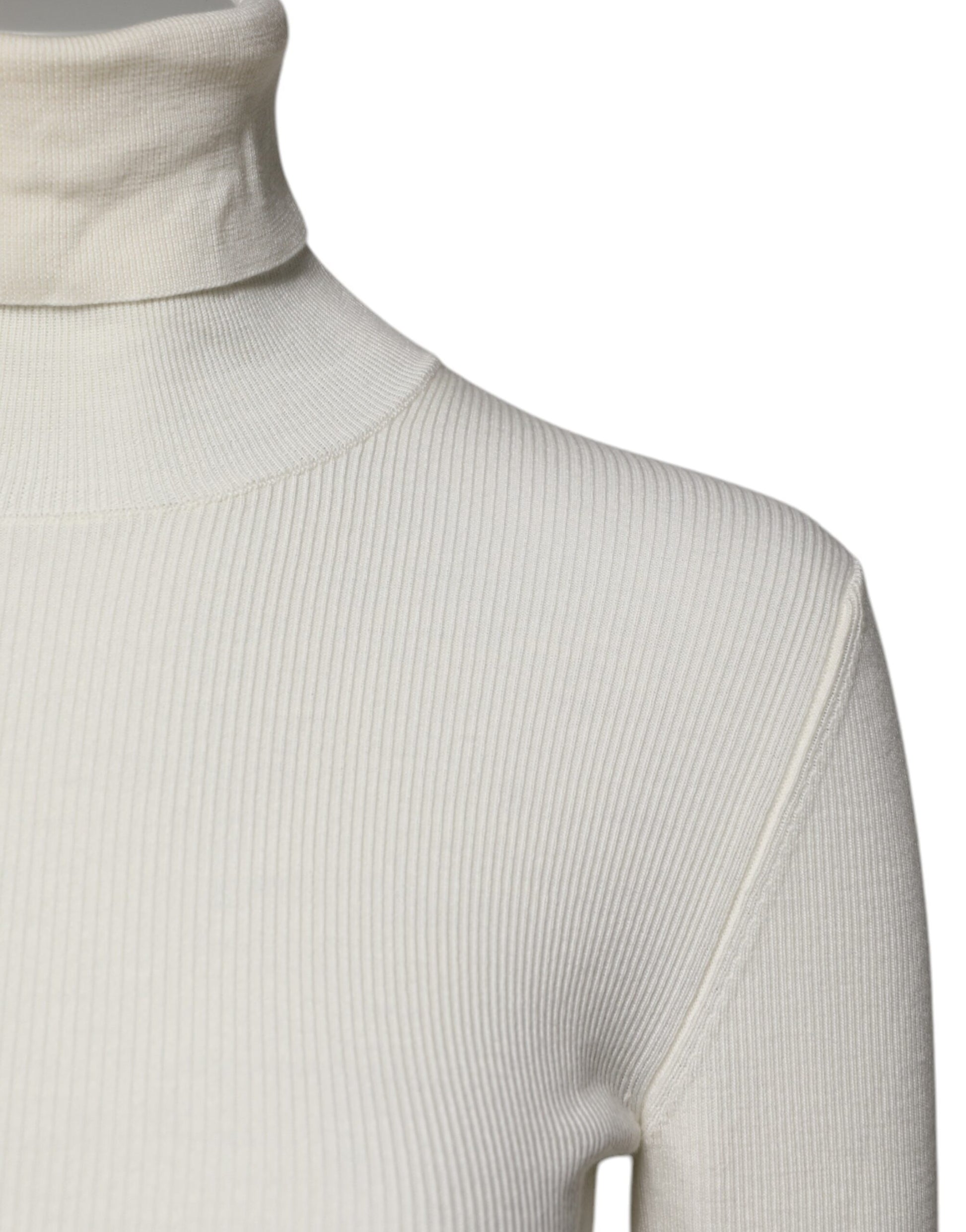 Dolce & Gabbana White Turtleneck for Women detail view