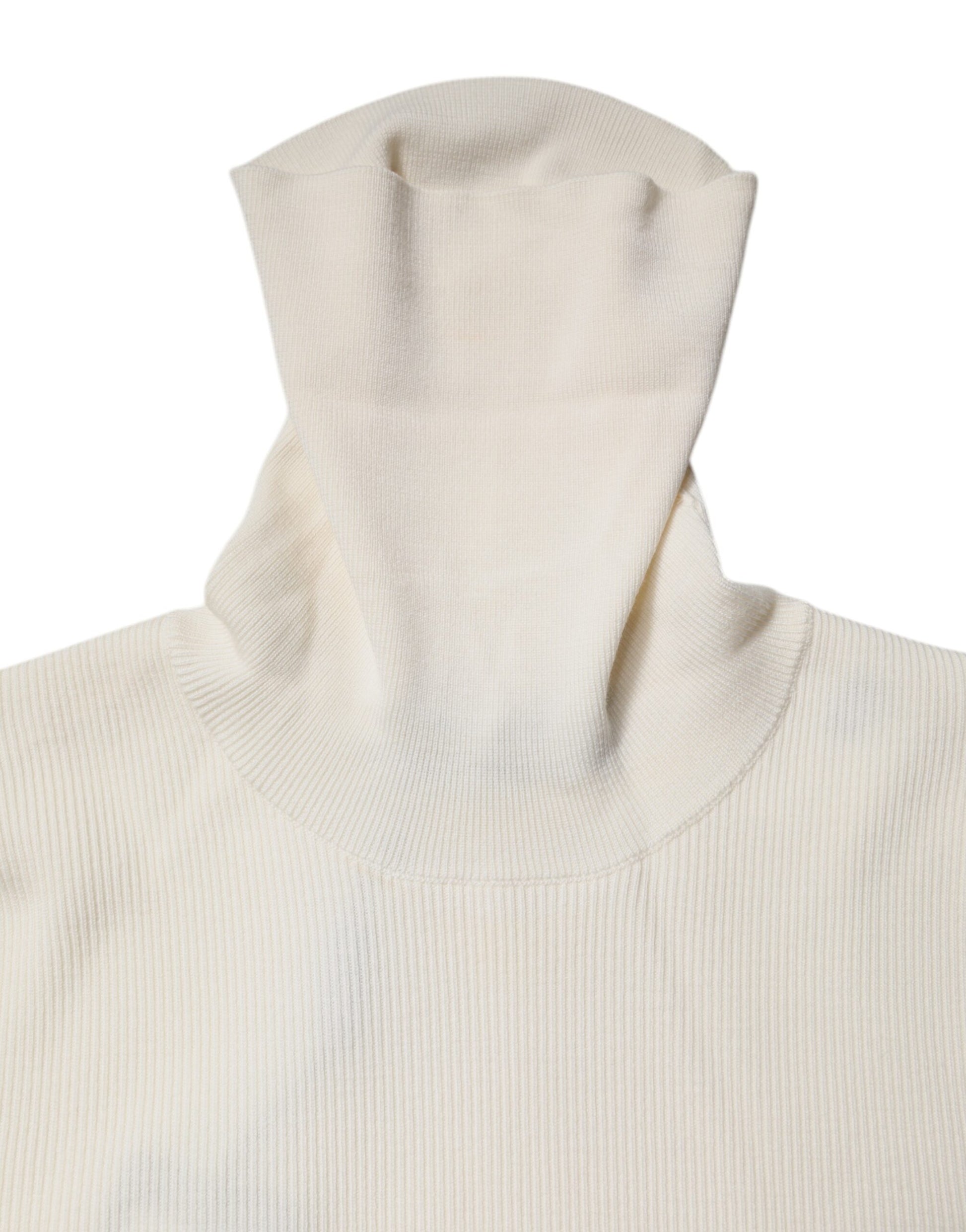 Dolce & Gabbana White Turtleneck for Women side view