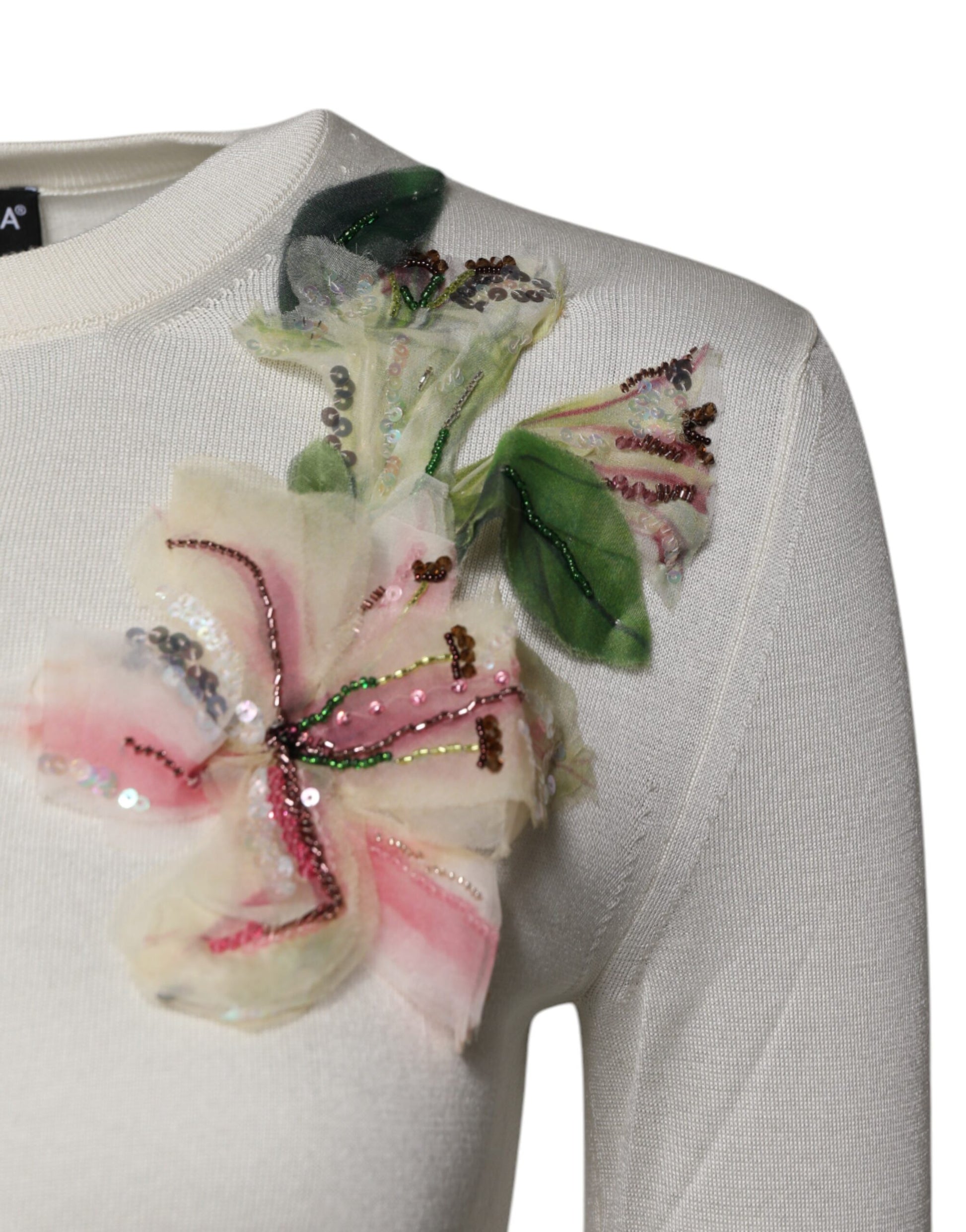 Dolce & Gabbana White Cardigan for Women detail view