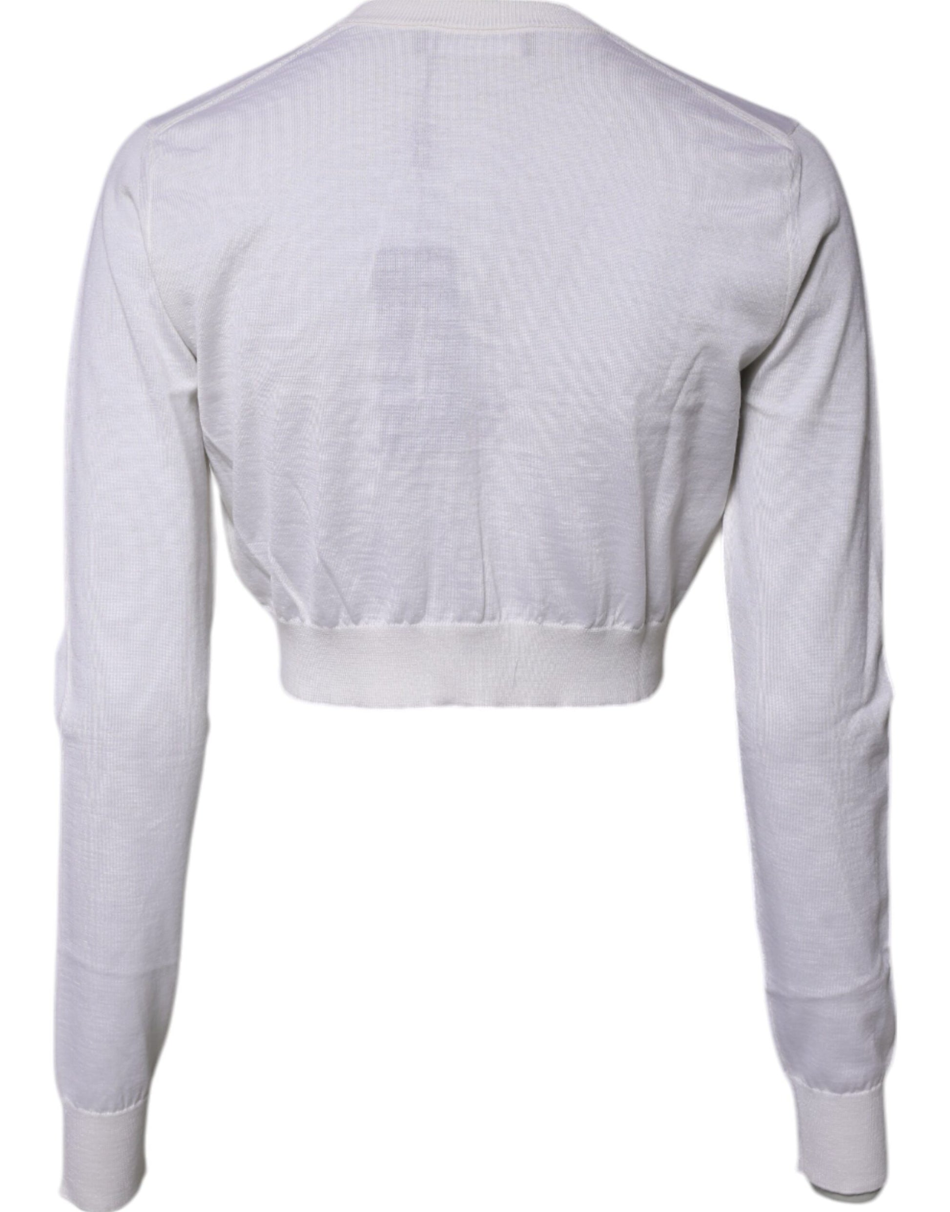 Dolce & Gabbana White Cardigan for Women side view