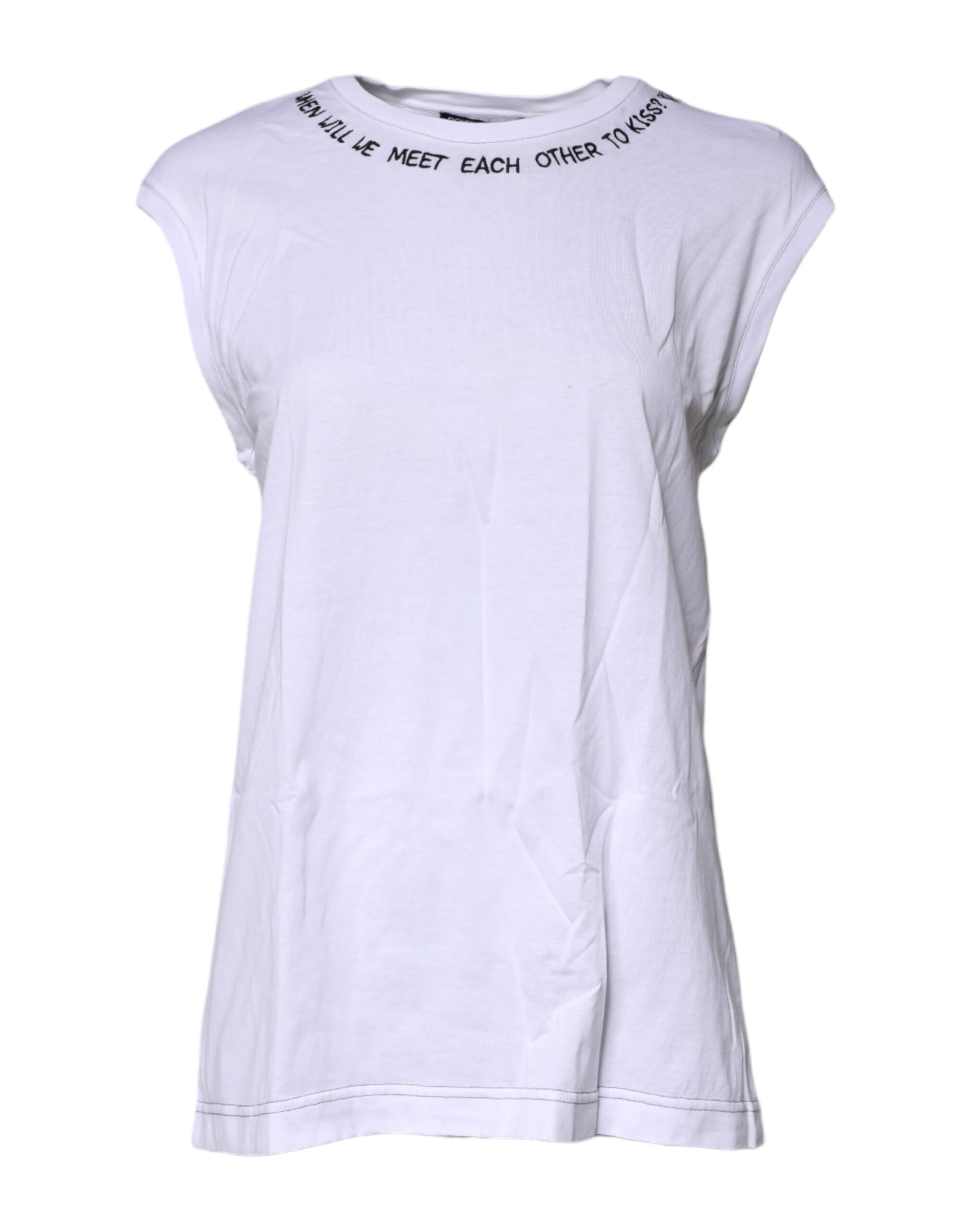 Dolce & Gabbana White Sleeveless T-Shirt for Women alternate view