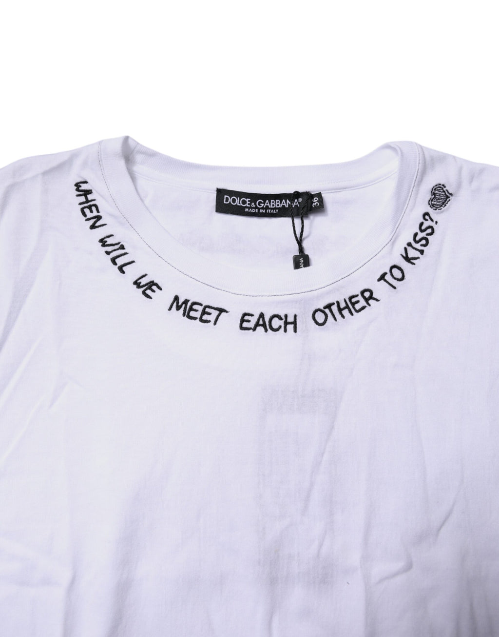 Dolce & Gabbana White Sleeveless T-Shirt for Women additional view
