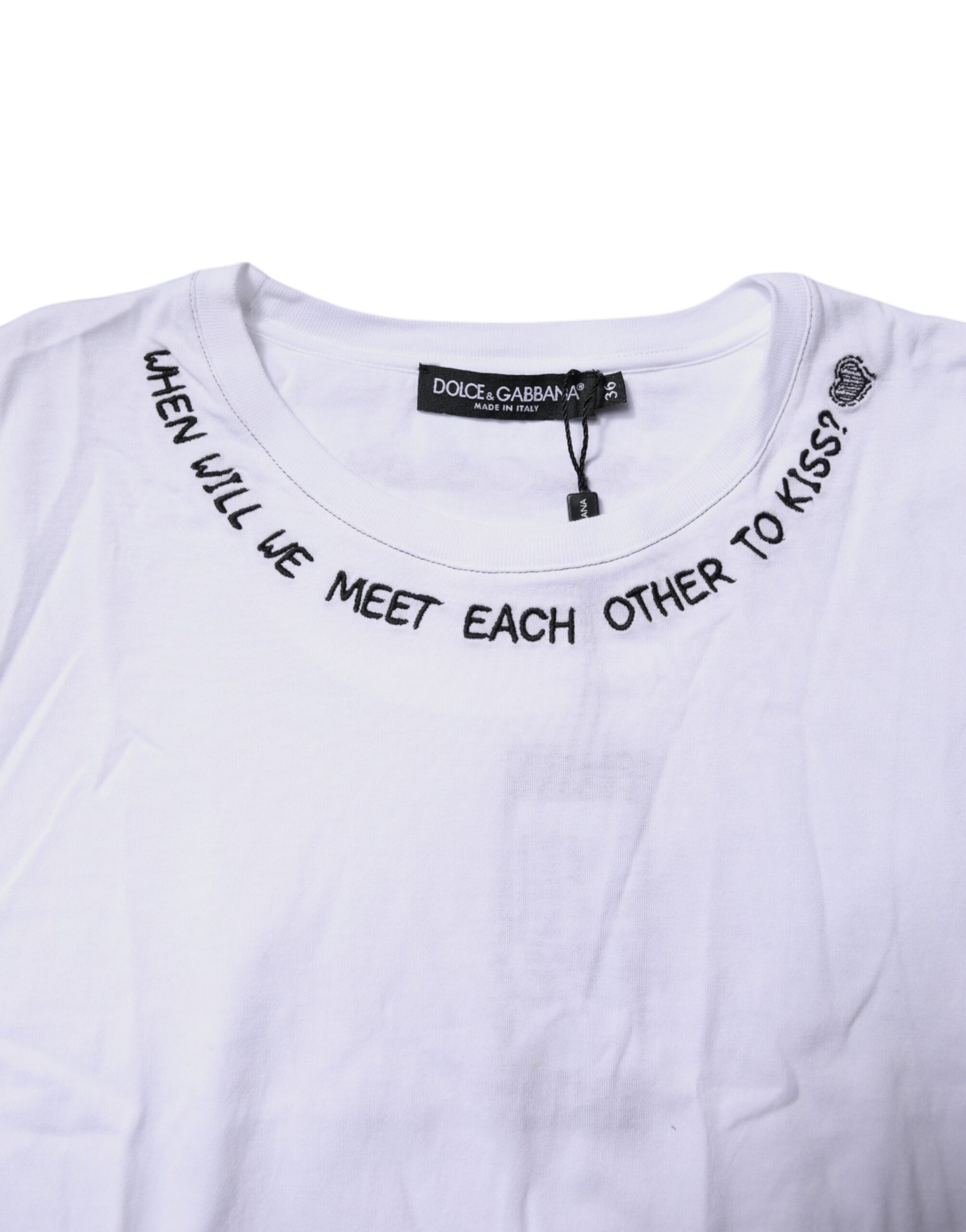 Dolce & Gabbana White Sleeveless T-Shirt for Women additional view