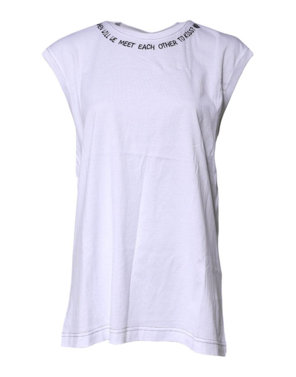 Dolce & Gabbana White Sleeveless T-Shirt for Women alternate view