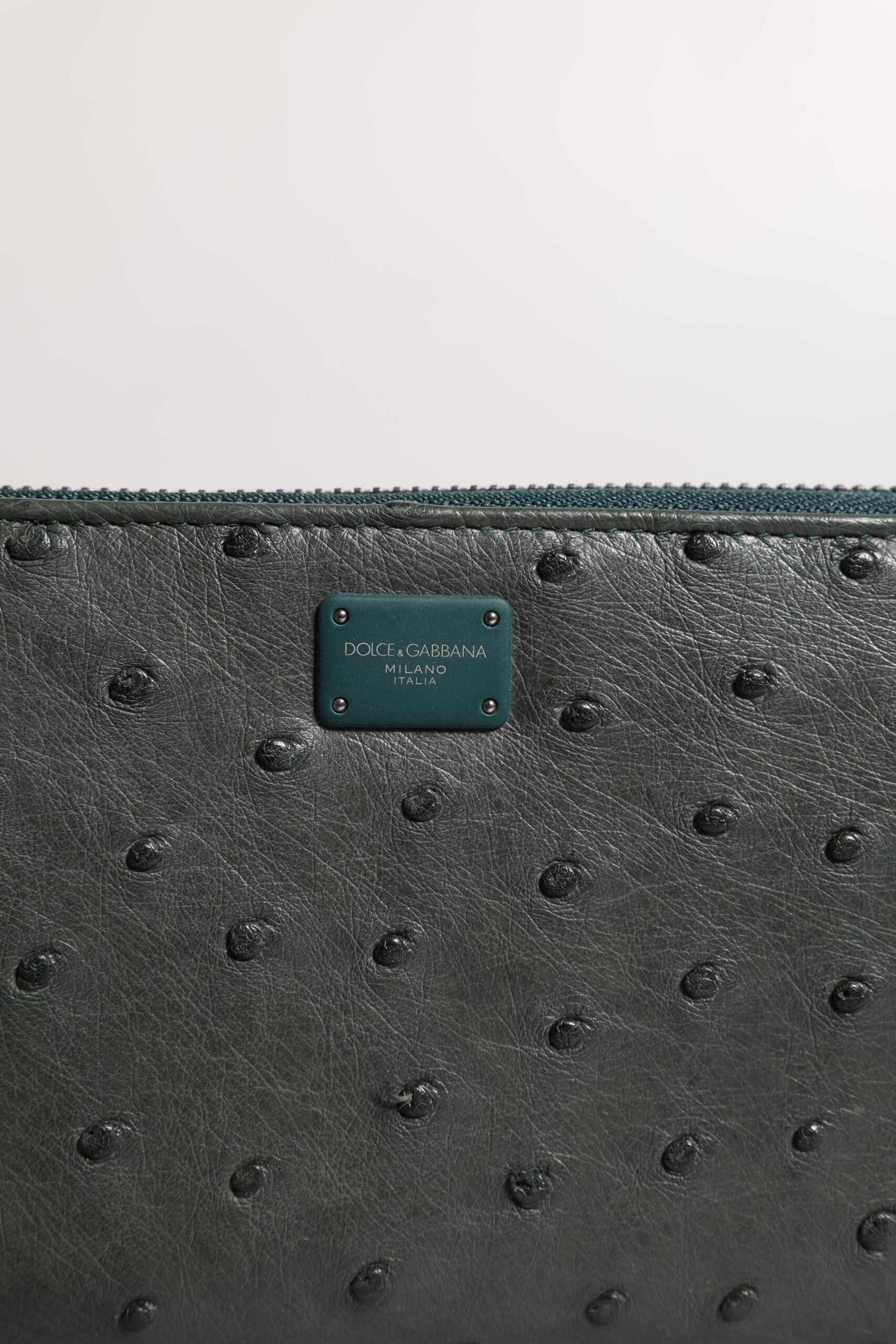Dolce & Gabbana Green Leather Wallets for Men detail view