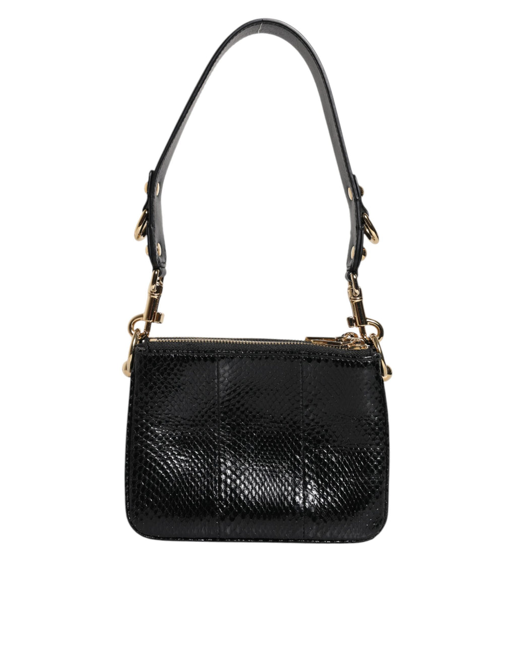 Sac à bandoulière Dolce & Gabbana en cuir exotique noir