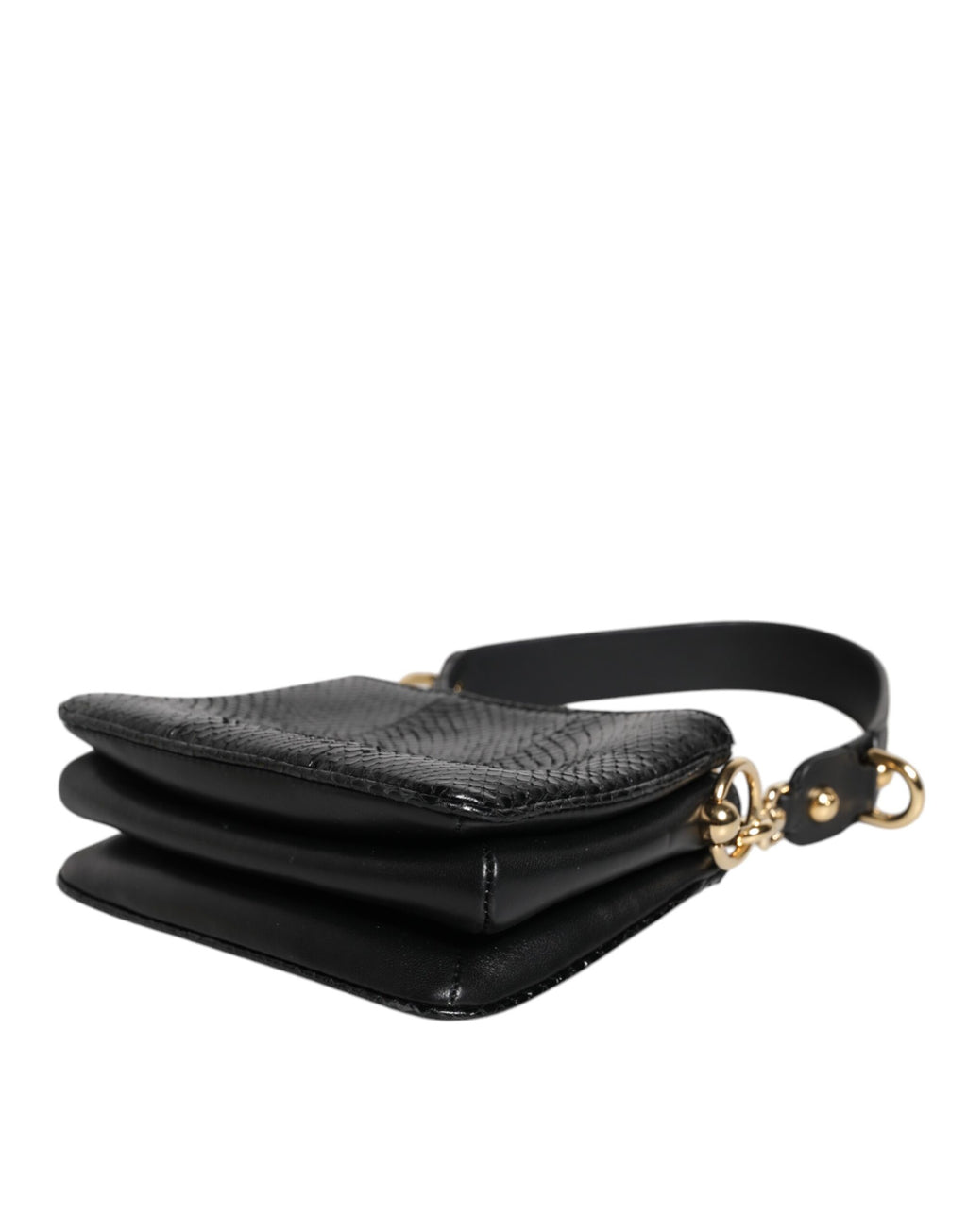 Sac à bandoulière Dolce & Gabbana en cuir exotique noir