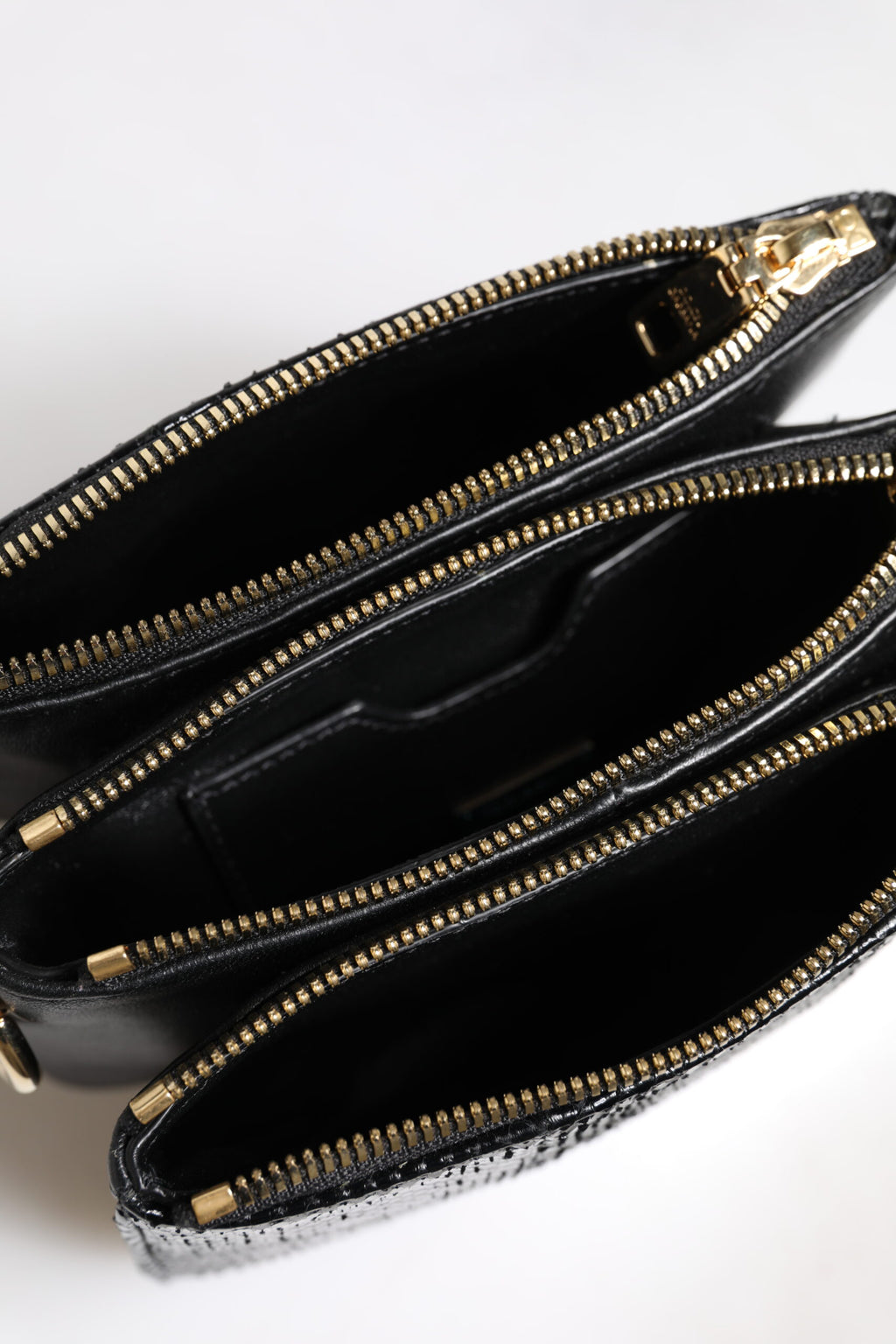 Sac à bandoulière Dolce & Gabbana en cuir exotique noir
