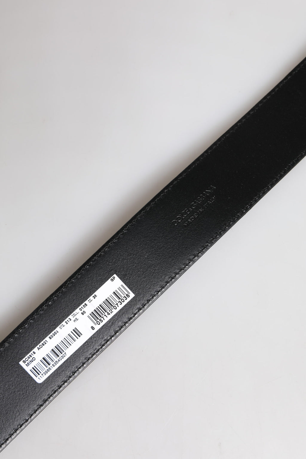 Ceinture classique Dolce & Gabbana en cuir marron avec boucle en métal doré