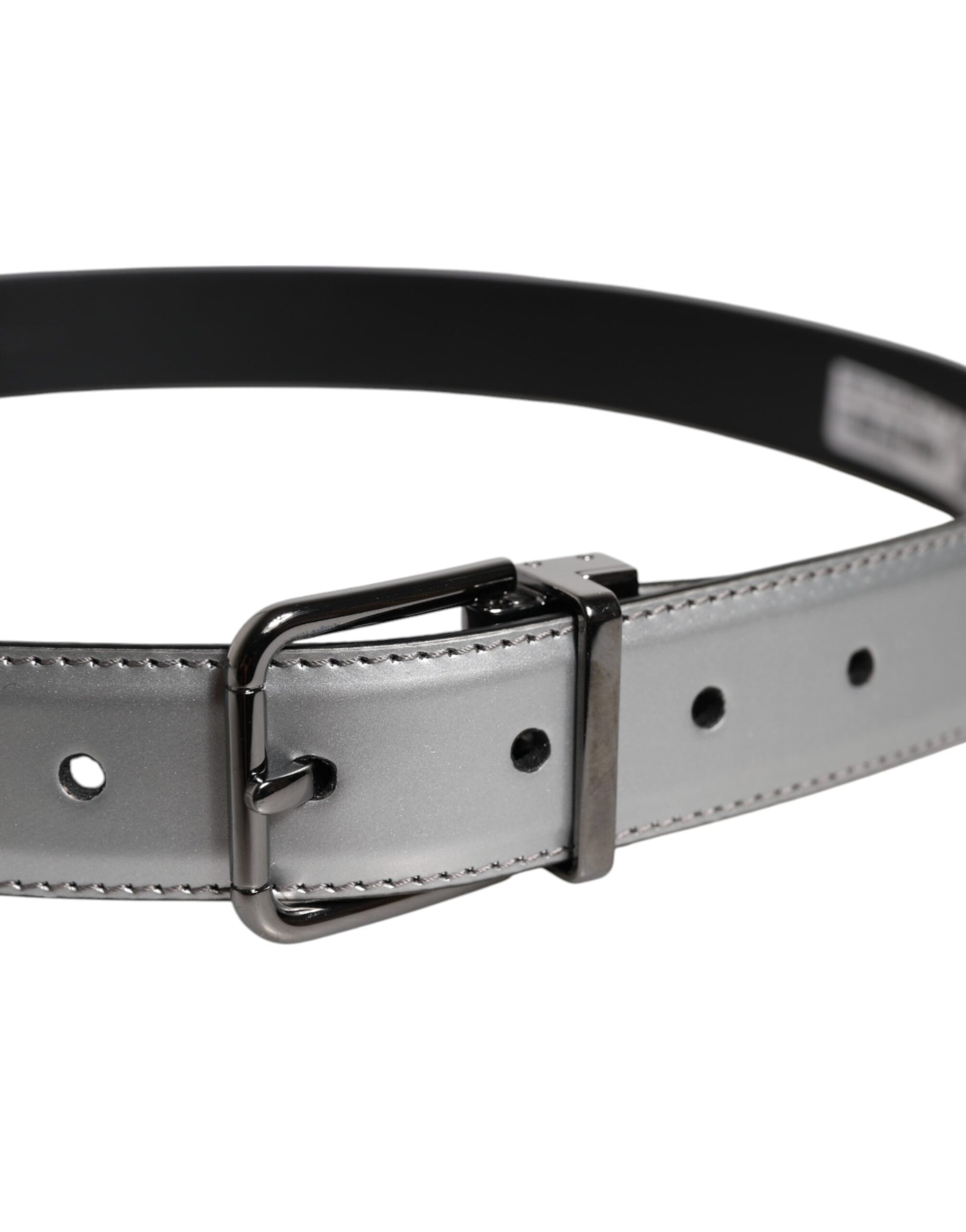 Dolce & Gabbana Silver Belt for Men side view