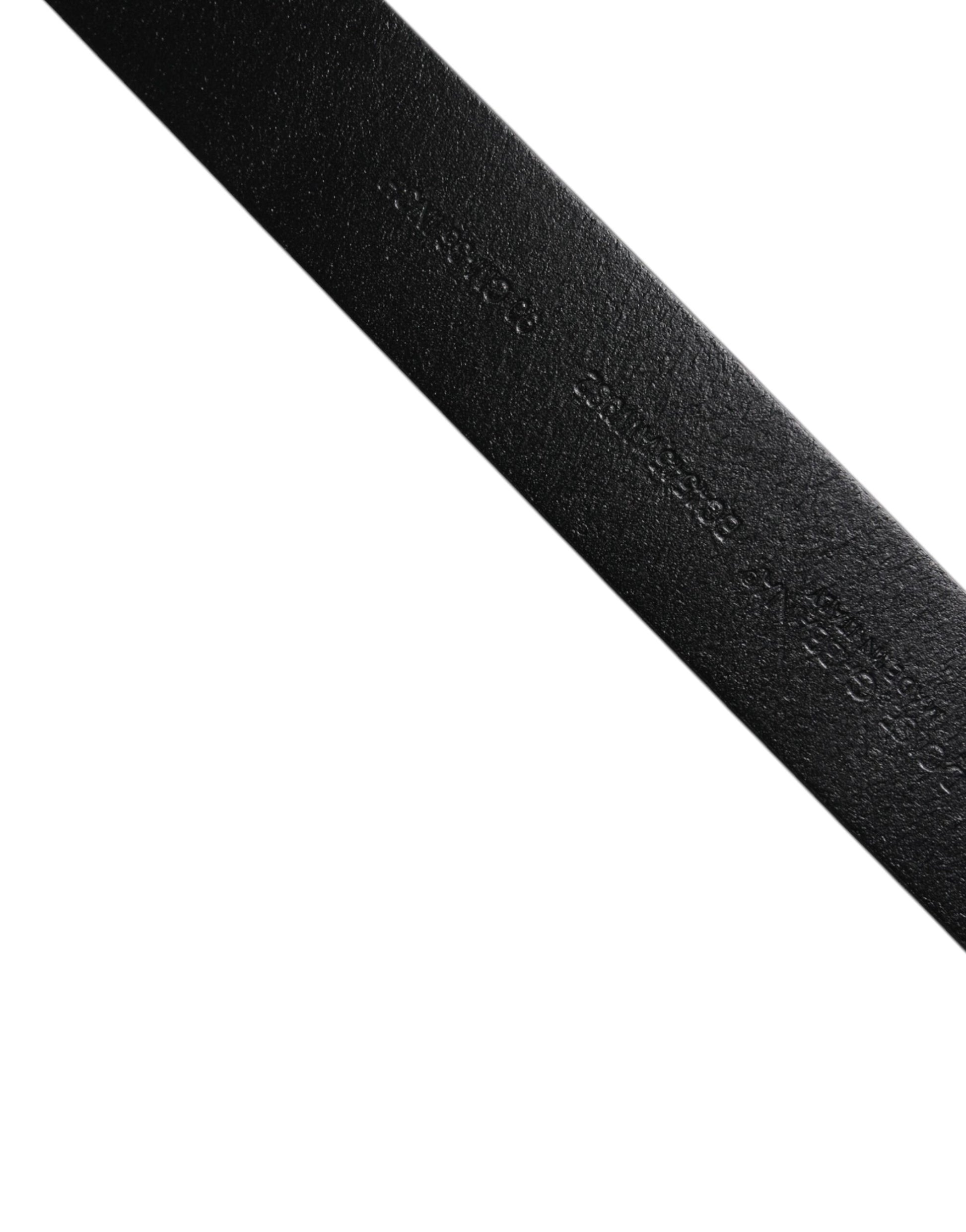 Ceinture Dolce & Gabbana en Cuir de Veau Marron avec Boucle Classique en Métal