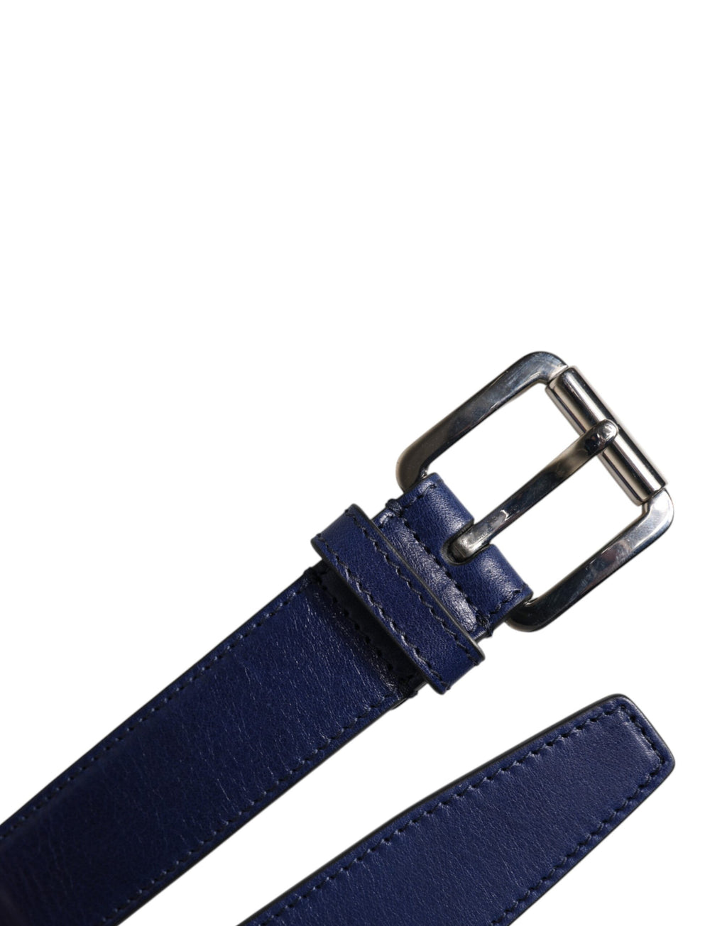 Ceinture Dolce & Gabbana en coton bleu et cuir imprimé avec boucle en métal
