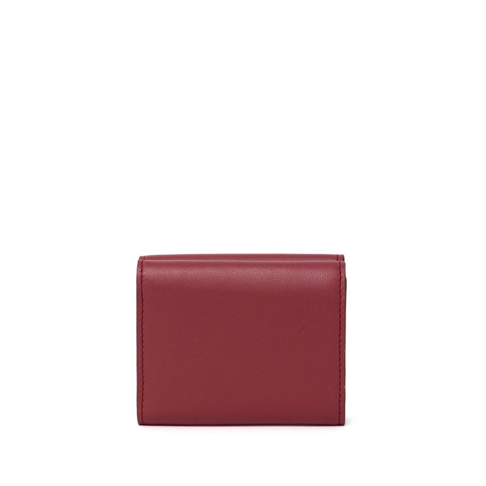 Portefeuille Dolce & Gabbana en veau rouge
