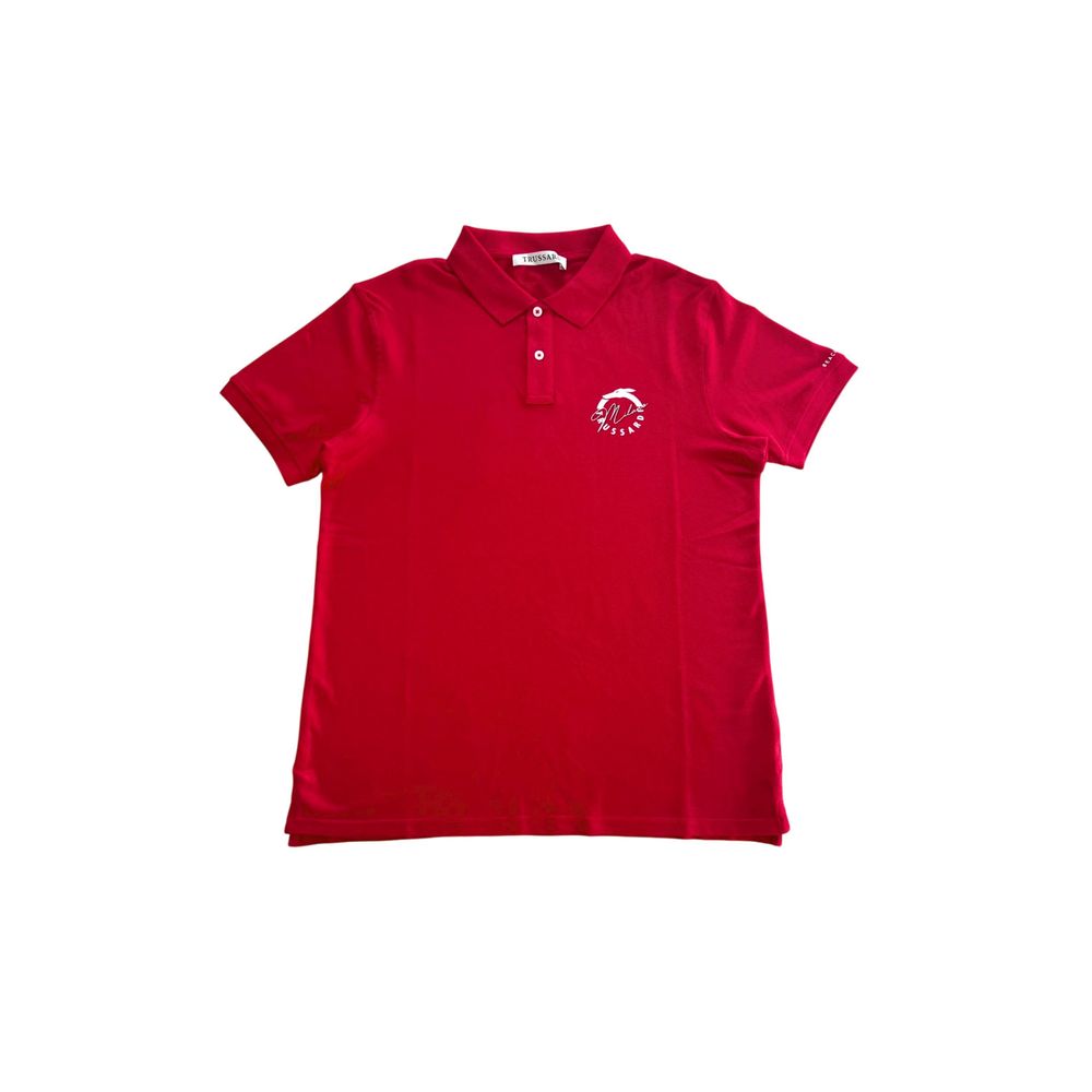 Trussardi Beachwear Multicolor Polo Shirt for Men