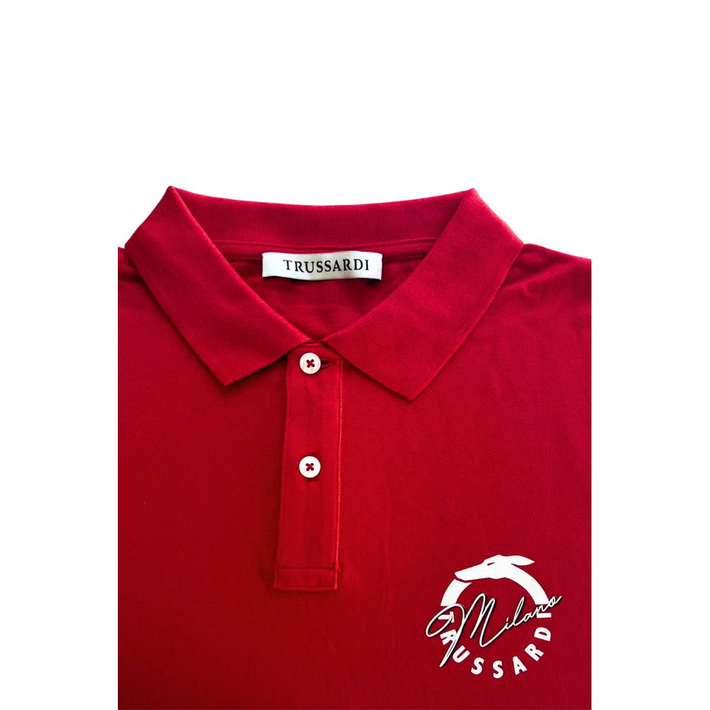 Trussardi Beachwear Multicolor Polo Shirt for Men detail view