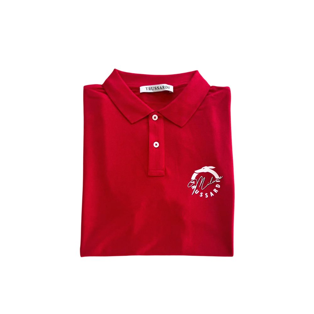 Trussardi Beachwear Multicolor Polo Shirt for Men side view